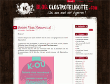Tablet Screenshot of blog.clostroteligotte.com